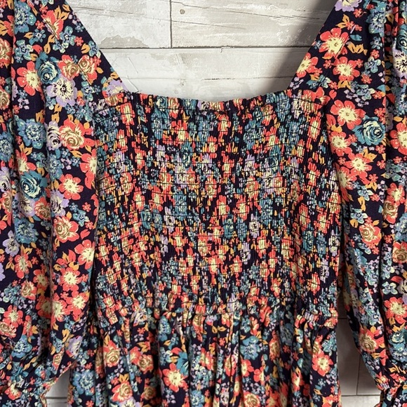NWT FREE PEOPLE ‘Show Me Love’ Linen Blend Floral Romper Jumpsuit - Picture 14 of 14